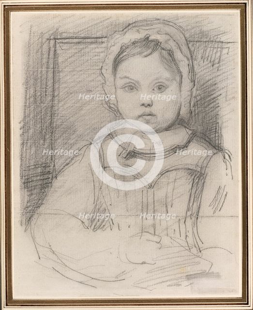 Portrait of Louis Robert, 3 years old, 1843/44. Creator: Jean-Baptiste-Camille Corot.