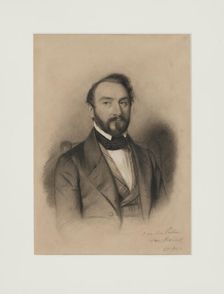 Portrait of Louis Viardot, 1847. Creator: Viardot; Léon (1805-1900)
