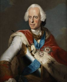 Portrait of Louis VIII (1691-1768), Landgrave of Hesse-Darmstadt. Creator: Fiedler, Johann Christian (1697-1765)