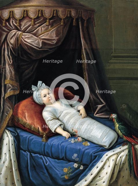 Portrait of Louis XIV (1638-1715) as Baby, ca 1638. Artist: Anonymous  