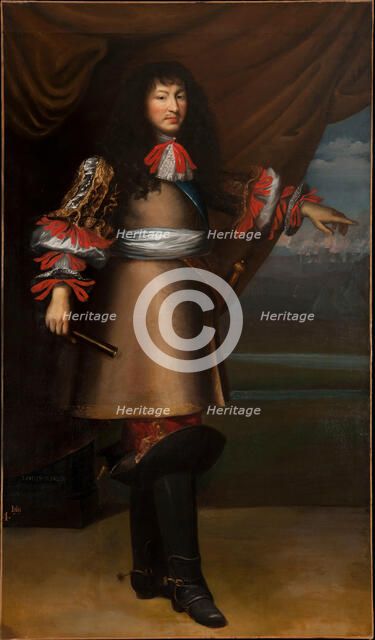 Portrait of Louis XIV, King of France (1638-1715), 1660. Creator: Mignard, Pierre, (after)  .