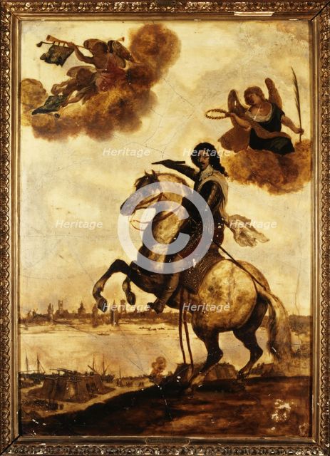 Portrait of Louis XIII (1601-1643), King of France, at the siege of La Rochelle, in 1628, c1623-1633 Creator: Unknown.