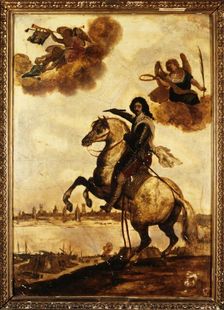 Portrait of Louis XIII (1601-1643), King of France, at the siege of La Rochelle, in 1628, c1623-1633 Creator: Unknown