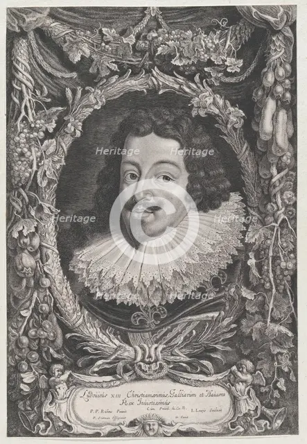 Portrait of Louis XIII, King of France, ca. 1650. Creators: Jacob Louys, Pieter Soutman.