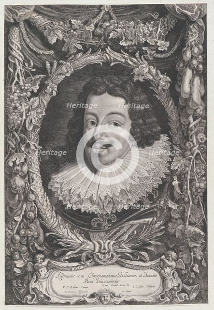 Portrait of Louis XIII, King of France, ca. 1650. Creators: Jacob Louys, Pieter Soutman.