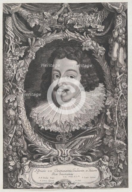 Portrait of Louis XIII, King of France, ca. 1650. Creators: Jacob Louys, Pieter Soutman.