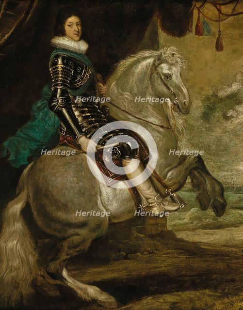 Portrait of Louis XIII of France (1601-1643) on horseback, 1620s. Creator: Rubens, Peter Paul, (School)  .