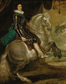 Portrait of Louis XIII of France (1601-1643) on horseback, 1620s. Creator: Rubens, Peter Paul, (School)