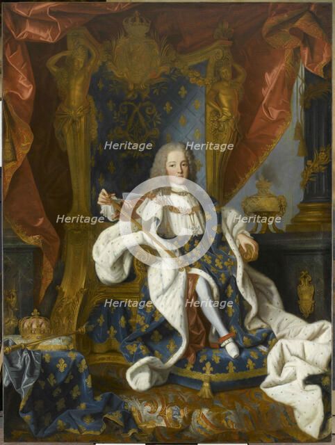 Portrait of Louis XV (1710-1774) king of France, at the age of 9, 1719. Creator: Ranc, Jean (1674-1735).