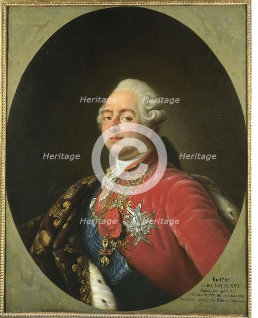 Portrait of Louis XVI (1754-1793), king of France, c1786. Creator: Antoine-Franois Callet.