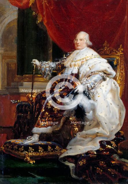 Portrait of Louis XVIII (1755-1824). Artist: Gérard, François Pascal Simon (1770-1837)