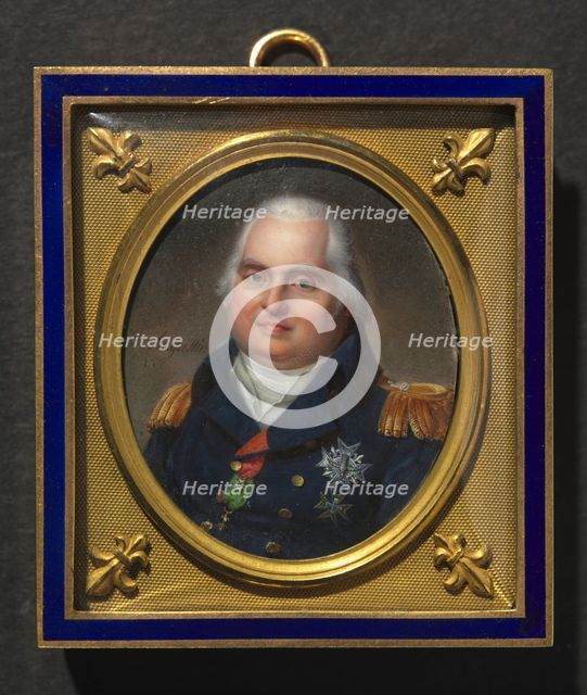 Portrait of Louis XVIII, c. 1822. Creator: Jean-Baptiste Jacques Augustin (French, 1759-1832).