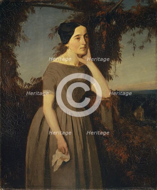Portrait of Louisa Schmid, 1849. Creator: Arnold Bocklin.