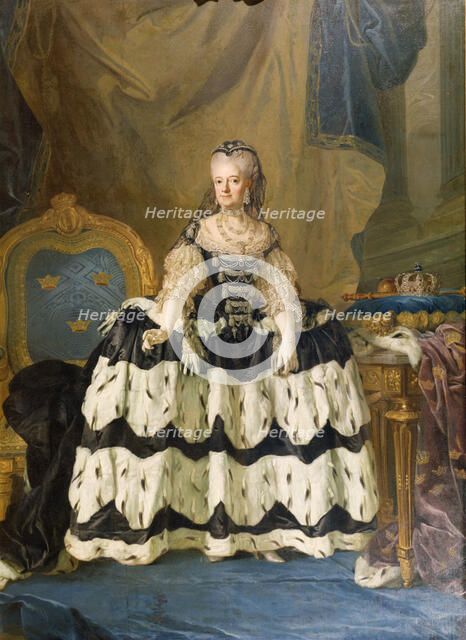 Portrait of Louisa Ulrika of Prussia (1720-1782), Queen of Sweden, 1775.