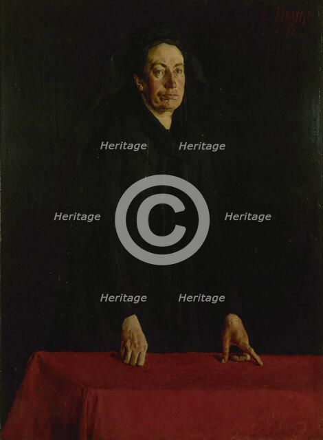 Portrait of Louise Michel (1830-1905), 1882. Creator: Tinayre, Louis (1861-1942).