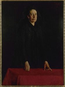 Portrait of Louise Michel (1830-1905), at the podium, 1882. Creator: Louis Tinayre