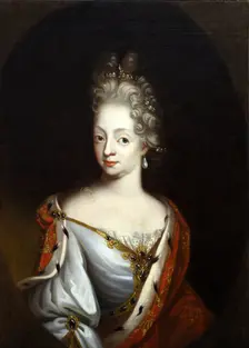 Portrait of Louise of Mecklenburg-Güstrow (1667-1721), Queen of Denmark..., 2nd Half of 18th cen. Creator: Anonymous