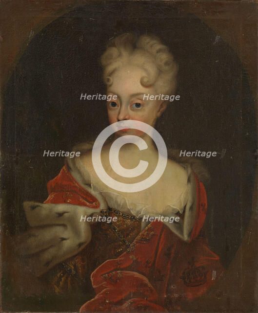 Portrait of Louise of Mecklenburg-Güstrow (1667-1721), Queen of Denmark and Norway, 1700-1721. Creator: Anonymous.