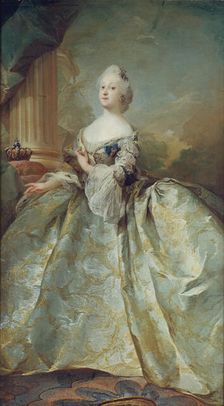 Portrait of Louise of Great Britain (1724-1751), Queen of Denmark, 1751. Creator: Pilo, Carl Gustaf (1711-1793)