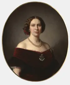 Portrait of Louise of the Netherlands (1828-1871), Queen of Sweden and Norway