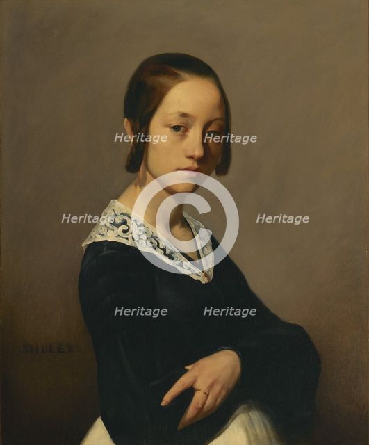 Portrait of Louise-Antoinette Feuardent, 1841. Creator: Jean Francois Millet.