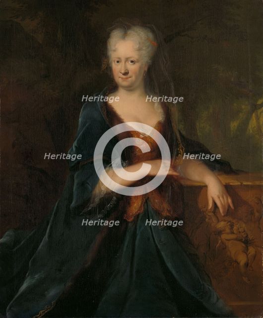 Portrait of Louise Christina Trip, wife of Gerrit Sichterman, 1725. Creator: Cornelis Troost.