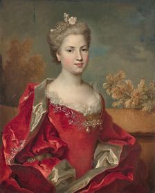 Portrait of Louise de Rohan duchess of Montbazon (1704-1780), 1725-1730. Creator: Largillière, Nicolas, de (1656-1746)