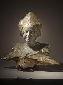 Portrait of Loyse Labbé (image 1 of 5), c.1887. Creator: Jean-Joseph Carriès