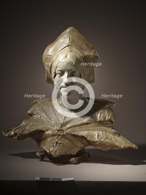 Portrait of Loyse Labbé (image 1 of 5), c.1887. Creator: Jean-Joseph Carriès.