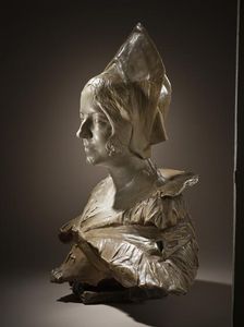 Portrait of Loyse Labbé (image 2 of 5), c.1887. Creator: Jean-Joseph Carriès