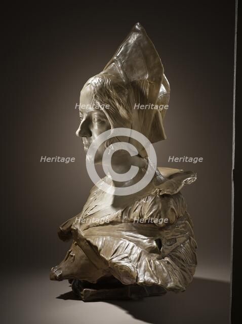 Portrait of Loyse Labbé (image 2 of 5), c.1887. Creator: Jean-Joseph Carriès.