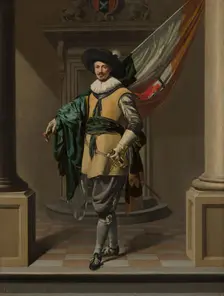 Portrait of Loef Vredericx (1590-1668) as an Ensign, 1626. Creator: Thomas de Keyser