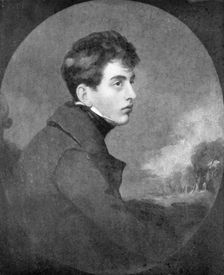 Portrait of Lord Byron as a young man, c1805 (1905). Creator: Grout Engraving Company