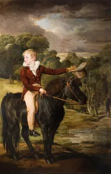 Portrait Of Lord Stanhope (1805-66) Riding A Pony, 1815. Creator: James Ward