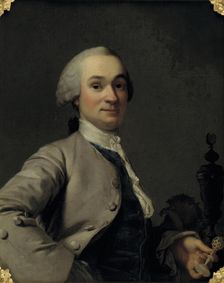 Portrait of Lorenz Spengler, Ivory Turner and Curator of the Royal Danish Kunstkammer, 1756-1757. Creator: Vigilius Erichsen