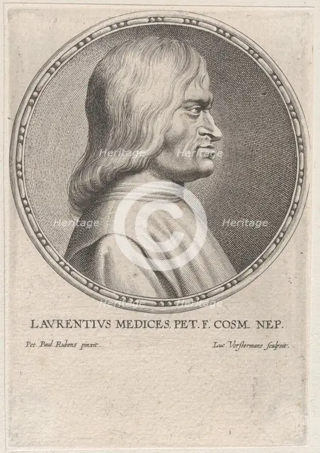 Portrait of Lorenzo de' Medici, 1610-50. Creator: Lucas Vorsterman.
