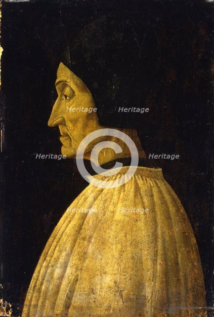 Portrait of Lorenzo Giustiniani (1383-1456), c1470. Creator: Gentile Bellini.