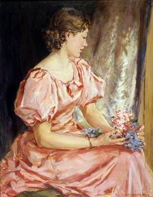 Portrait of Lorna, the girl in pink,1938. Creator: Annie Elizabeth Kelly