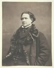 Portrait of La Fontaine, c. 1854-1860. Creator: Nadar