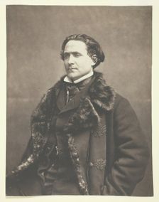 Portrait of La Fontaine, c. 1854-1860. Creator: Nadar