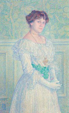 Portrait of Laure Flé , 1898. Creator: Rysselberghe, Théo van (1862-1926)