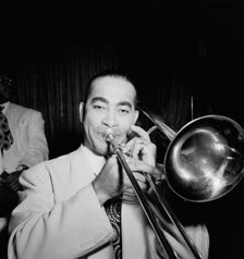 Portrait of Lawrence Brown, Aquarium, New York, N.Y., ca. Nov. 1946. Creator: William Paul Gottlieb
