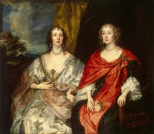 Portrait of Ladies-in-Waiting to Queen Henrietta Maria, 1630. Creator: Anthony van Dyck