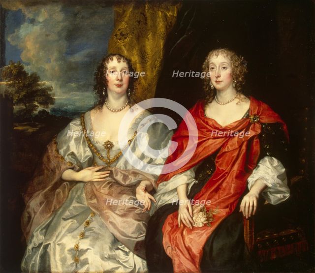 Portrait of Ladies-in-Waiting to Queen Henrietta Maria, 1630. Creator: Anthony van Dyck.