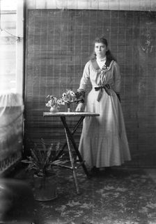 Portrait of lady - unknown, c1900s. Creator: Robert Augustus Henry L'Estrange