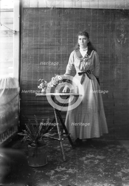 Portrait of lady - unknown, c1900s. Creator: Robert Augustus Henry L'Estrange.