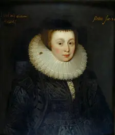 Portrait of Lady Emily Howard, early 17th century. Artist: School of Marcus Gheeraerts, the Younger