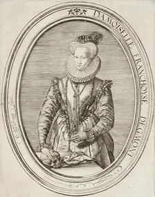 Portrait of Lady Françoise van Egmond, 1580. Creator: Hendrik Goltzius