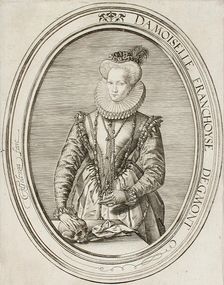 Portrait of Lady Françoise van Egmond, 1580. Creator: Hendrik Goltzius