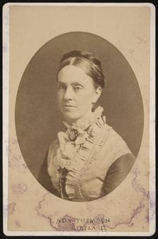 Portrait of Lady Frances Anna Blandy Thomson, Baroness Kelvin (1837-1916), 1876. Creator: Centennial Photographic Company